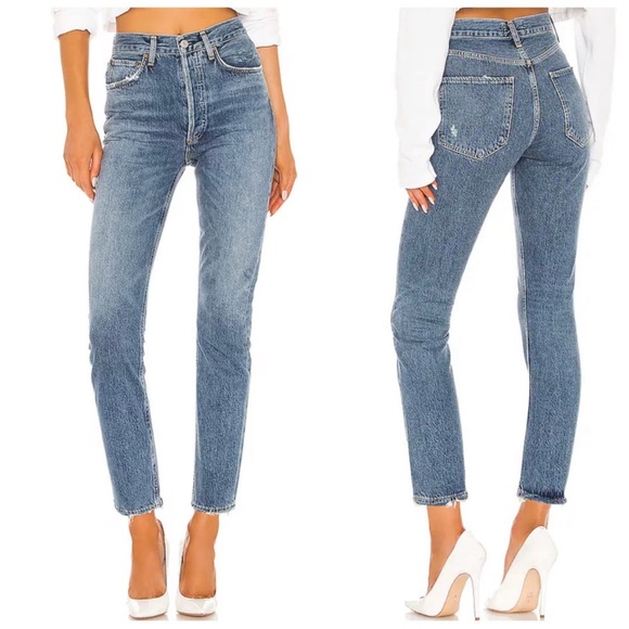 AGOLDE • Riley high rise straight crop jean in Frequency. Size 25 - Picture 2 of 9